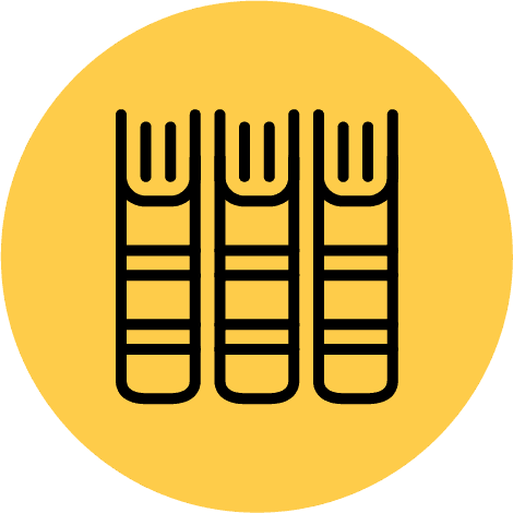 Icon of three books on a shelf, representing the benefits of commercial solar panels for libraries.